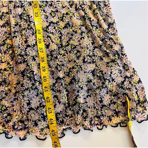 Stitch & Pine Floral Mesh Long Sleeve Dress Size XL NWT - Picture 6 of 7